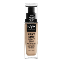 NYX Fond de teint 'Can't Stop Won't Stop Full Coverage' - Natural 30 ml