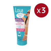 Loua 'Aisselles & Maillot' Depilatory Cream - 60 ml, 3 Pack