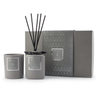 Bahoma London 'Ash' Candle & Diffuser Set - Eucalyptus & Blackcurrant 2 Pieces