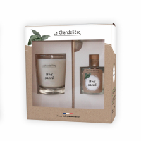 La Chandelière 'Bois Sacré' Candle & Diffuser Set - 180 g, 100 ml