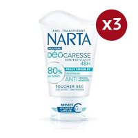 Narta Déodorant crème 'Déocaresse' - 40 ml, 3 Pièces