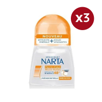 Narta Déodorant Roll On 'Micro Huile' - 50 ml, 3 Pièces