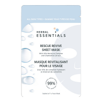 Herbal Essentials Masque visage en tissu 'Rescue Revive' - 1 Sachets