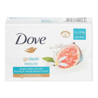 Dove Set de savon 'Go Fresh Blue Fig & Orange' - 100 g, 2 Pièces