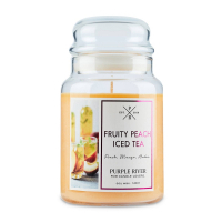 Purple River 'Fruity Peach Iced Tea' Scented Candle - 623 g