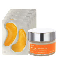 Dr. Eve_Ryouth '24K Gold + Vitamin C & Hyaluronic Acid Hydrabright' Day Cream, Eye Pads - 2 Pieces