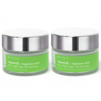 Dr. Eve_Ryouth 'Vitamin D & Hyaluronic Acid Pro-Age' Day Cream, Night Cream - 50 ml, 2 Pieces