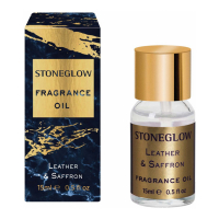 StoneGlow Fragrance d'Huile 'Leather & Saffron' - 15 ml