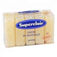 Superclair 'Marseille' Seifenstange - 100 g, 5 Stücke