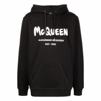 Alexander McQueen Sweatshirt à capuche  'Logo Graffiti' pour Hommes