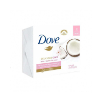Dove 'Delicious Care Coconut Milk' Soap Bar - 100 g, 4 Pieces