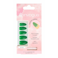 Invogue Faux Ongles 'Oval' - Venom Green 24 Pièces