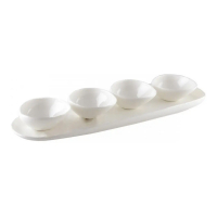 Aulica Aperitif Set  With 4 Ceramic Dishes