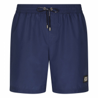 Dolce & Gabbana Men's 'Logo Plaque' Swimming Shorts