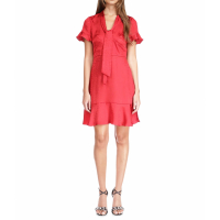 MICHAEL Michael Kors 'Cheetah Plisse Tie Dress' für Damen