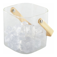 Aulica Ice Bucket With Wooden Handle 11.5X11X11Cm