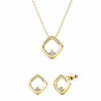 MYC Paris Women's 'Adelise' Necklace & Earrings Set