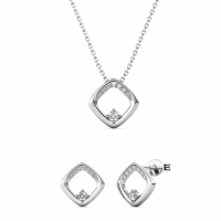 MYC Paris Women's 'Adelise' Necklace & Earrings Set