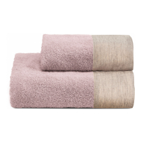 Biancoperla Ensemble De Serviettes Éponge Mains Et Invités Washed, Rose