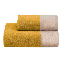 Biancoperla Ensemble De Serviettes Éponge Mains Et Invités Washed, Jaune