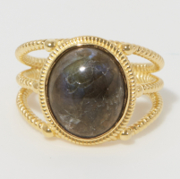 Rainbow Stone Women's 'Soledad' Adjustable Ring