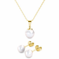 MYC Paris Women's 'Mother of pearl' Necklace & Earrings