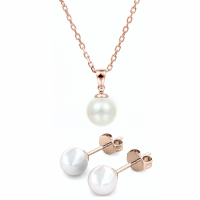MYC Paris Women's 'Mother of pearl' Necklace & Earrings
