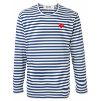 Comme Des Garçons Play Men's 'Striped Basic' Long-Sleeve T-Shirt