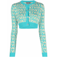 Versace Cardigan 'Allover Logo' pour Femmes