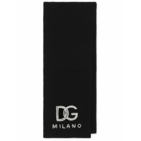 Dolce & Gabbana Men's 'Logo' Wool Scarf
