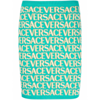 Versace Women's 'Allover Logo' Mini Skirt