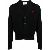 Ami Paris Men's 'Logo Embroidered' Cardigan