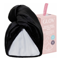 GLOV Serviette Turban Pour Cheveux En Satin Double-Face Et Ultra Absorbante