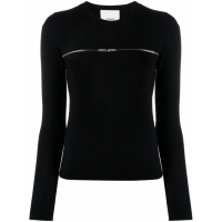 Isabel Marant Women's 'Zip Ribbed' Long Sleeve top