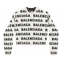 Balenciaga Pull 'Intarsia Logo' pour Femmes