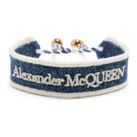 Alexander McQueen 'Skull Charm Embroidered' Armband für Damen
