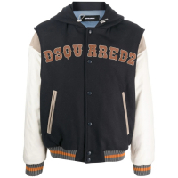 Dsquared2 Men's 'Layered Hooded Varsity' Jacket