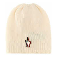 Moncler Grenoble Women's 'Logo Patch Ribbed' Beanie