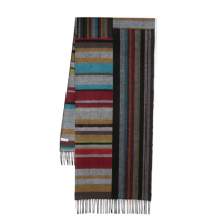 Paul Smith Men's 'Striped Fringed' Wool Scarf