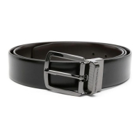 Emporio Armani Ceinture 'Smooth-Grain' pour Hommes