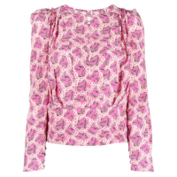 Isabel Marant Women's 'Graphic-Print' Long Sleeve Blouse