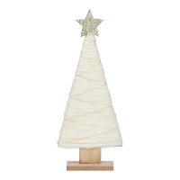 Innovagoods Christmas Tree Black Box Wood White (13 x 5 x 31 cm)