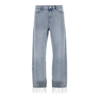 Karl Lagerfeld Women's 'Rhinestone Fringed' Jeans