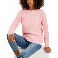 Tommy Hilfiger 'Boat-Neck Cable Knit Cate Sweater' pour Femmes