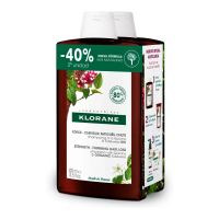 Klorane 'La Quinine & Edelweiss Bio' Shampoo - 400 ml, 2 Stücke