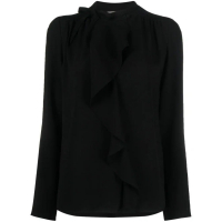 Isabel Marant Women's 'Utah Ruffle-Detail' Long Sleeve Blouse