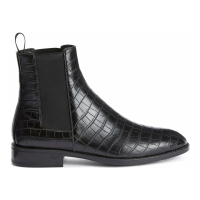 Giuseppe Zanotti Men's 'Ryim Crocodile-Effect' Chelsea Boots