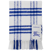 Burberry 'Logo Patch Checked' Wool Scarf