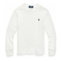 Polo Ralph Lauren 'Waffle Long-Sleeve T-shirt' pour Enfant et petit garçon