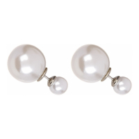 Liv Oliver Women's 'Double Sided Pearl' Earrings